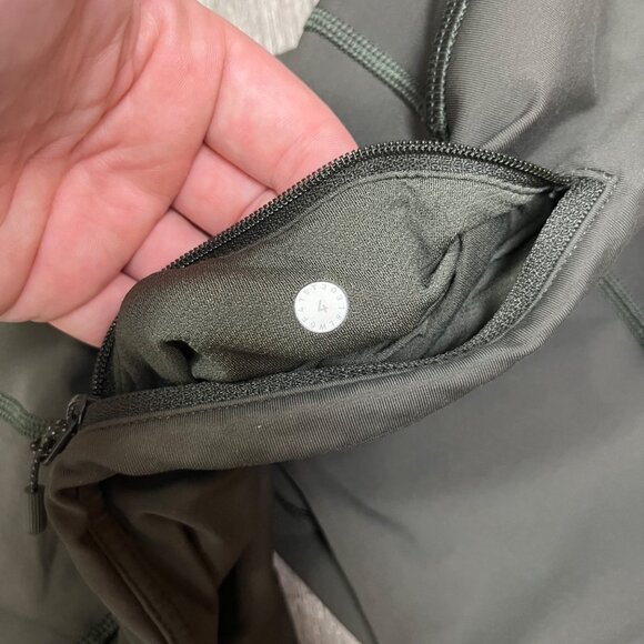 Lululemon Athletic Pace Rival MR Crop Yoga Pants Dark Olive Women’s Size 4 - Picture 10 of 10